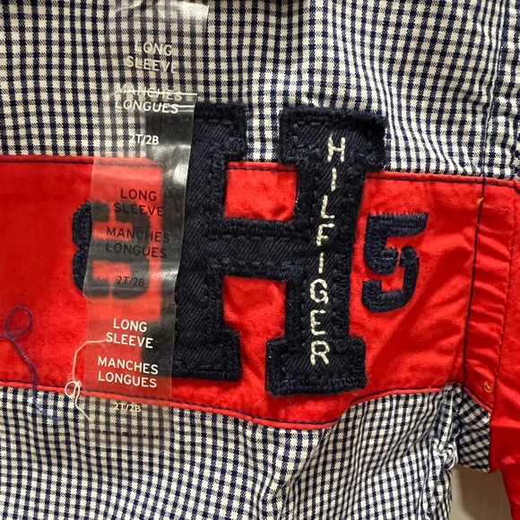 NWT - Tommy Hilfiger - boys plaid button down shirt. - Picture 2 of 6